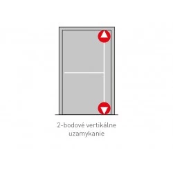 JNF - PANIKOVÉ KOVANIE NA SKLO 2B - IN.20.954.K4 - 2D PK/KL SH NEREZ NEM - nerez matná