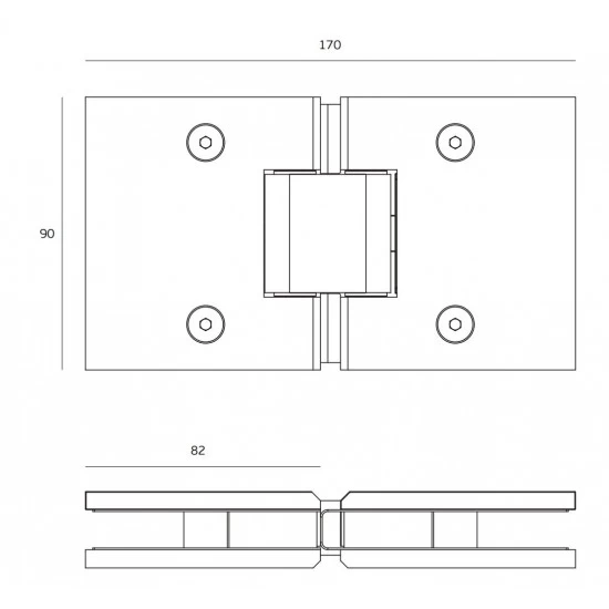 JNF - Záves na sklo IN.05.304 NEM - nerez matná JNF - Záves na sklo IN.05.304 NEM - nerez matná