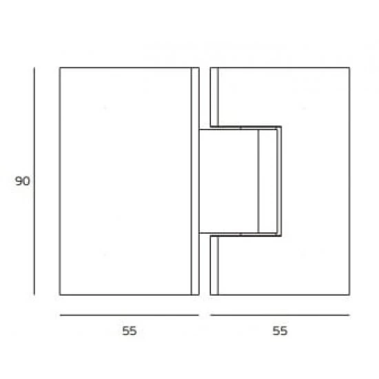 JNF - Záves na sklo IN.05.308 NEM - nerez matná JNF - Záves na sklo IN.05.308 NEM - nerez matná