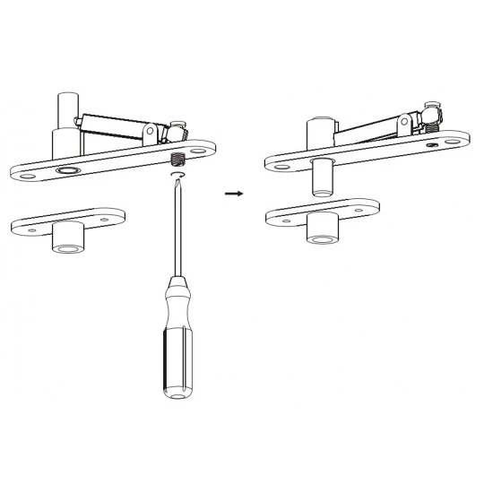 JNF - SET - HORNÝ A DOLNÝ PIVOT IN.05.195 NEM - nerez matná