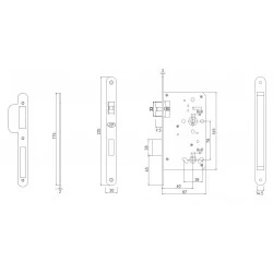 JNF - ZÁMOK WC 78 IN.20.986 NEM - nerez matná