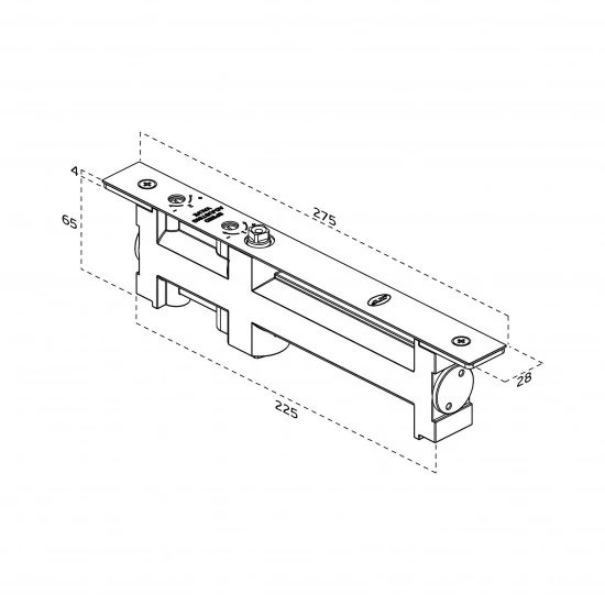 JNF - SAMOZATVÁRAČ skrytý s klznou lištou ML.21.802 ­