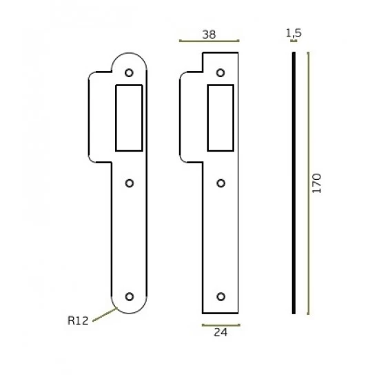 JNF - ZÁMOK IN.20.987.R NEM - nerez matná