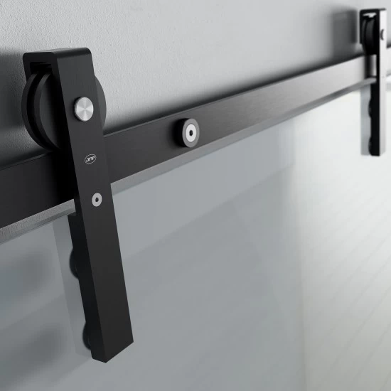 JNF - POSUVNÝ SYSTÉM - SET NA SKLO IN.15.900.N CIM - čierna matná (UNC)