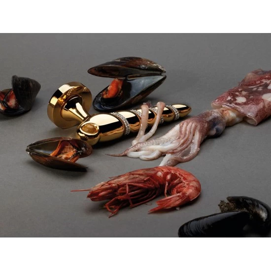 LI - SHELL MESH 694 - R 025 ZLL - zlatá lesklá - pozlátená (OZ)