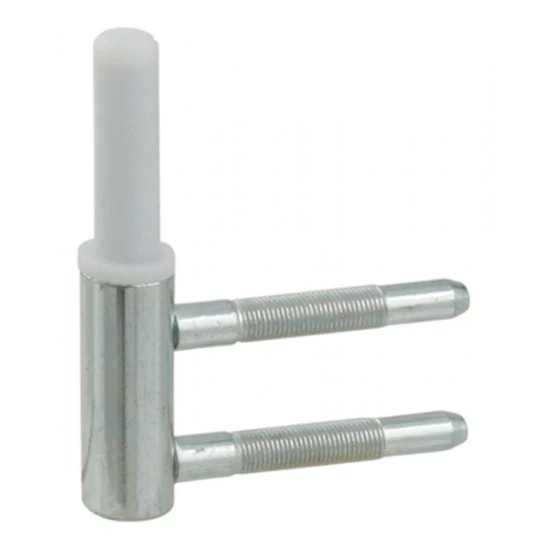 LR - SPODNÝ ZÁVES NA SKLENENÉ DVERE horizontal do drevenej zárubne 11.87.666.0 POB - pozink biely