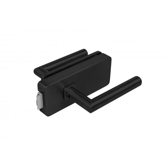 MP - UNIQUE R8 - ZÁMOK na sklo s kľučkou FAVORIT - bez otvoru predný CIM - čierna matná