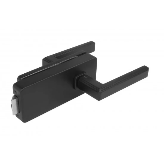 MP - UNIQUE R8 - ZÁMOK na sklo s kľučkou RAFLESIA - bez otvoru zadný CIM - čierna matná