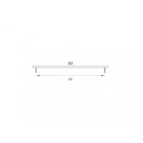 MP - Vetracia mriežka 80 x 400 mm STM - strieborná matná (F1)