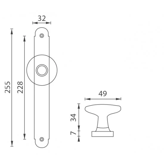 NI - ALT WIEN - GUĽA NA ŠTÍTE CHM - chróm matný (CHSAT)
