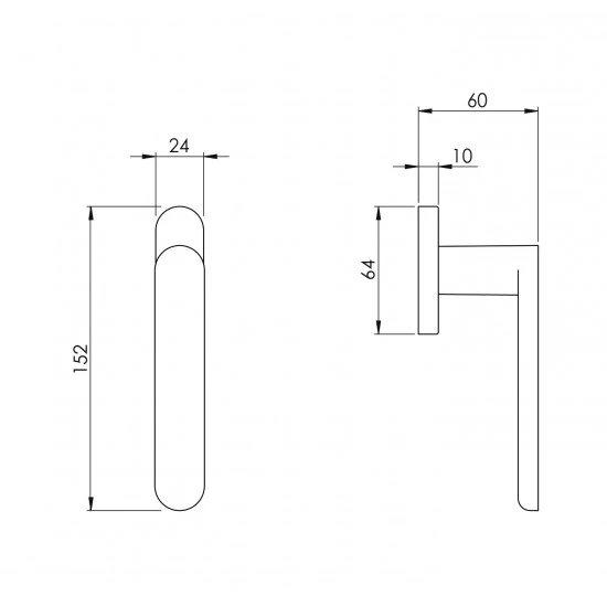 VM - DK - PURE - KĽUČKA NA EUROOKNO BIM - biela matná (MW)
