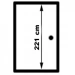 Atypická - výška staveb. otvoru = 226 cm 