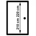 Atyp. výška (na vyžiadanie) – 210 cm, 220 cm  + 73,19€ 