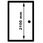 Výška 2100 mm  + 75,30€ 