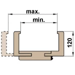 Zárubňa (šírka obložky 120 mm)  + 48,62€ 