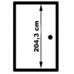 Poľská - výška staveb. otvoru = 210.1 cm 