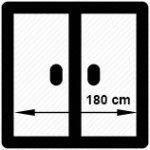 180 cm (dvojkrídlové)  + 561,86€ 