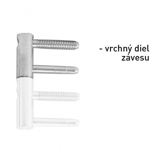 OV - Pánt nastaviteľný vrchný 495/14 POB - pozink biely