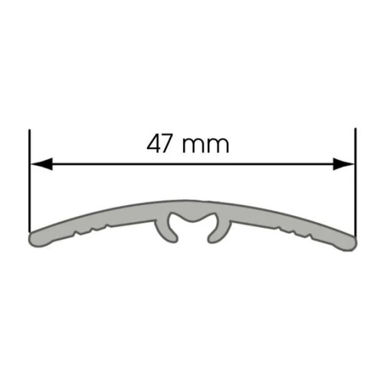 Oblý prechodový profil AL CEZAR - 47 x 5 x 930 mm - Samolepiaco-narážací - LW475w1 - Fólia Dub Canyon - 9352609