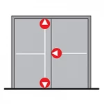 Trojbodové PHA 2000 - dvojkrídl. dvere (cena na vyžiadanie) 