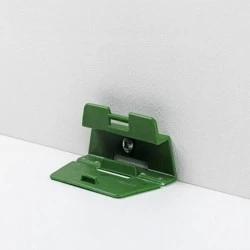 Úchyt na soklovú lištu Parador SL 2 - zelený plastový (24 ks/bal vrátane skrutiek a hmoždiniek)