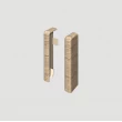 Ukončenie ľavé + pravé Egger 60 Cubical Dub stredne hnedý - 6260346 (1 + 1 ks/bal)