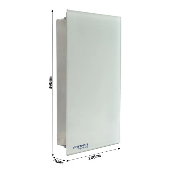RR - SKRINKA NA KĽÚČE  - KEY GLASS GW-8 - T06357 Biela
