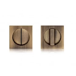 SAB - Set na posuvné dvere Hooky ZERO - HR WC BRM - bronz matný (OGM)