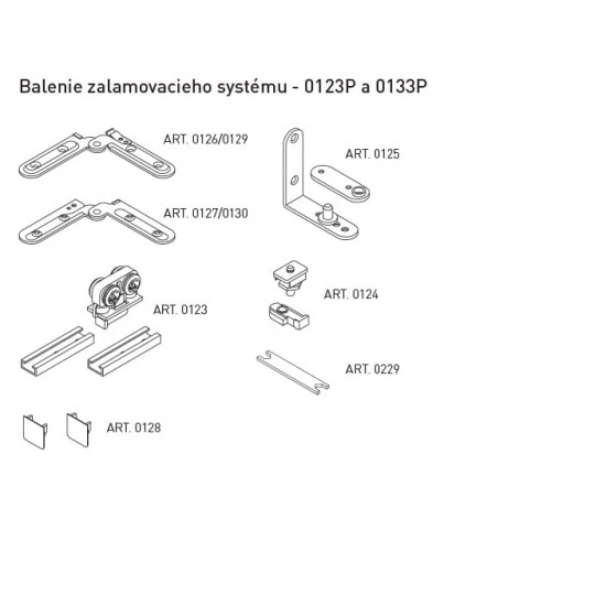 SC - Balenie pre zalamovacie dvere 40mm bezfalcové SC - Balenie pre zalamovacie dvere 40mm bezfalcové