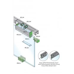 SC - POSUVNÝ SYSTÉM 100 SILENT GLASS 120 KG 