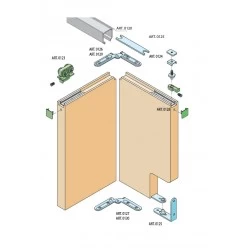 SC - POSUVNÝ SYSTÉM 100 FOLDING DOOR 60 KG 