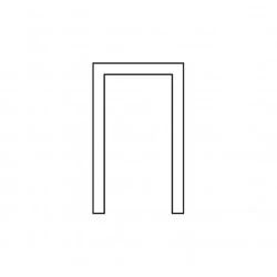 SC - Profil hliníkový pod dvere MB art. 0251 