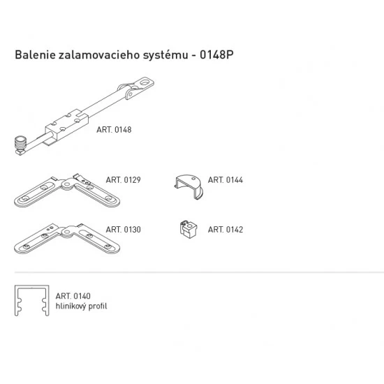 SC - POSUVNÝ SYSTÉM 100 FOLDING DOOR F 40 KG 