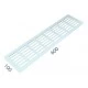 SRL - ALFA vetracia mriežka 100 x 600 mm BIL - biela lesklá (RAL 9010) SRL - ALFA vetracia mriežka 100 x 600 mm BIL - biela lesklá (RAL 9010)