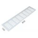 SRL - ALFA vetracia mriežka 100 x 800 mm BIL - biela lesklá (RAL 9010)