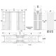 Stavebné puzdro ECLISSE LUCE dvojkrídlové 1450 mm (1970/2100 mm x 150 mm) - Sadrokartón
