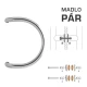 WA - MADLO M1 WA/A-S-SKLO pár NEL - nerez lesklá