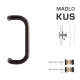 WA - MADLO M2 WA/C-S-SKLO ks HNM.T - hnedá matná tmavá (RAL 8019)