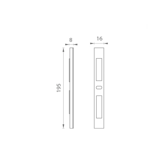 AGB - Vanička univerzálna plastová SIM - sivá matná (78)