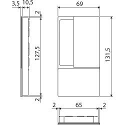 AGB - MUŠĽA WAVE na posuvné dvere PZ CIM - čierna matná (93)