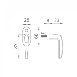 BA - LUCIA - POLOLIVA CIM - čierna matná (N)