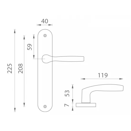 BA - LUXOR - S CIM - čierna matná (N)
