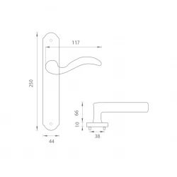 FO - PAPERINO BRA - bronz antik (B09)