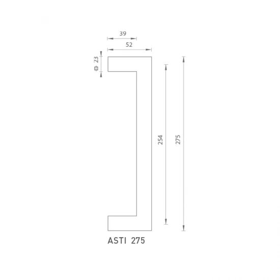 FO - madlo Asti 275 CHL - chróm lesklý (C01)