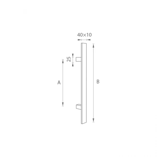 FT - MADLO kód 841S 40x10 mm ST ks BIM - biela matná (FBO) FT - MADLO kód 841S 40x10 mm ST ks BIM - biela matná (FBO)
