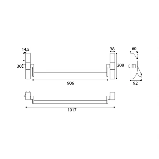JNF - PANIKOVÉ KOVANIE 1B - FA.20.952 - 1D PK/KL  STM - strieborná matná