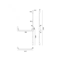 JNF - PANIKOVÉ KOVANIE NA SKLO 2B - IN.20.953.K3 - 2D PK NEREZ NEM - nerez matná