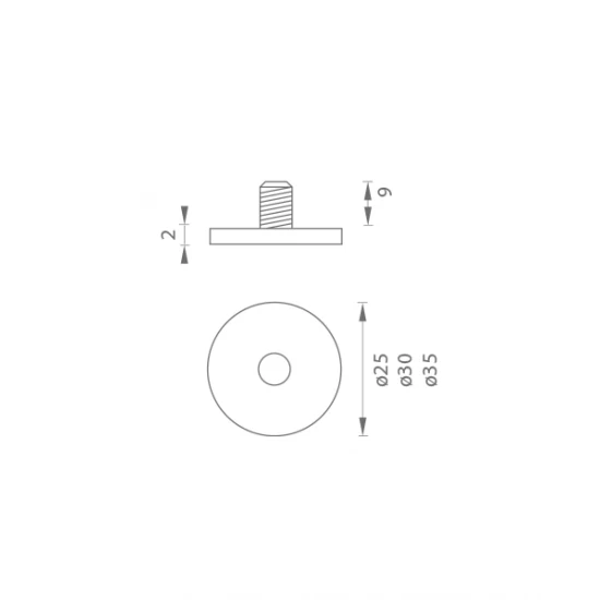 JNF - Podstavec pre zarážku NEM - nerez matná