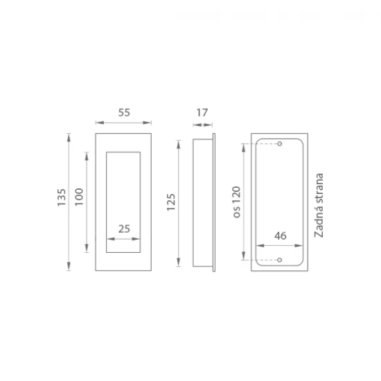 JNF - Mušľa IN.16.402.P NEL - nerez lesklá (P)
