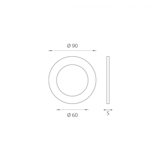 JNF - Mušľa na sklo IN. 16.553.A NEM - nerez matná